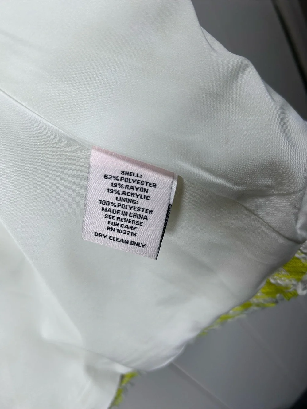 Nanette Lepore Yellow Blazer Jacket Size Large - Picture 8 of 11